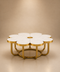 Luxe Blossom Marble Coffee Table