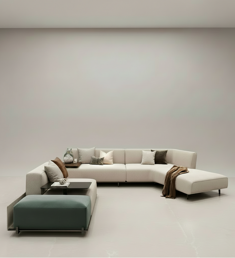 Modern Curved Sectional Sofa