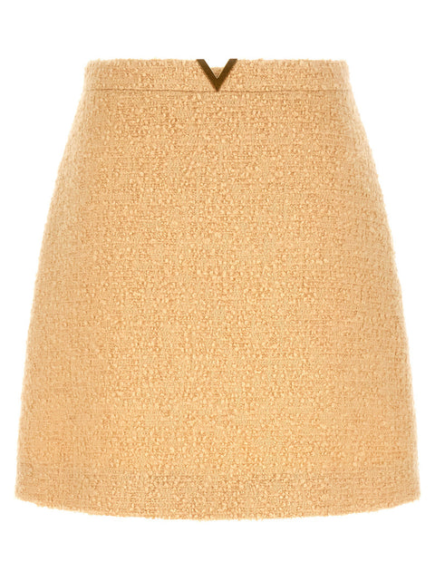 Valentino Garavani V Gold Skirt