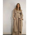 Back Pleated Trench Coat ASH TAUPE