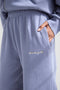 Basics Plum Wide Leg Sweatpant