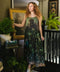 Bella Notte Bohéme Bamboo Slip Dress with Moon and Rabbit Design