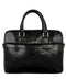 Black Leather Briefcase Laptop Bag - Orlando