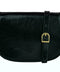 Black Leather Cross Body Bag - Moonfleet