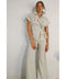 Black Pleated Jacket and Pants Set