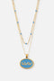 Blue Highs and Lows Necklace Set