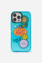 Blue Sticker Collage Phone Case