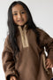 Brown Fleece Kids Pullover