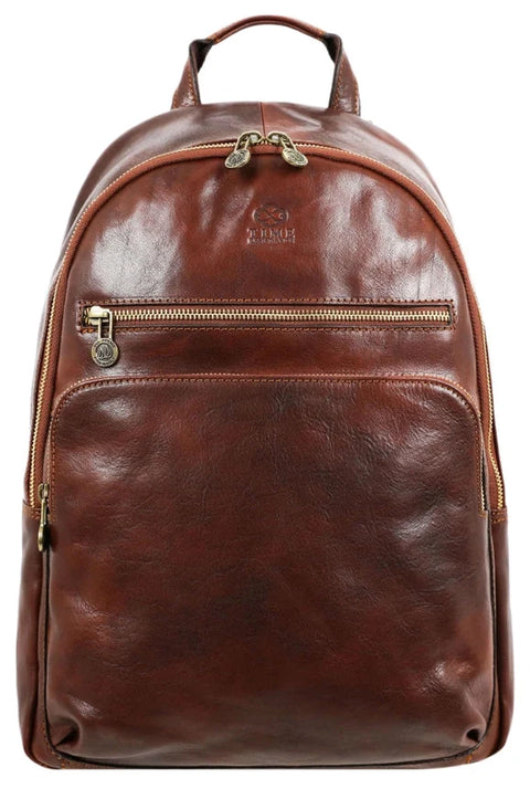 Brown Leather Backpack - I, Claudius Brown