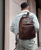 Brown Leather Backpack - I, Claudius Brown