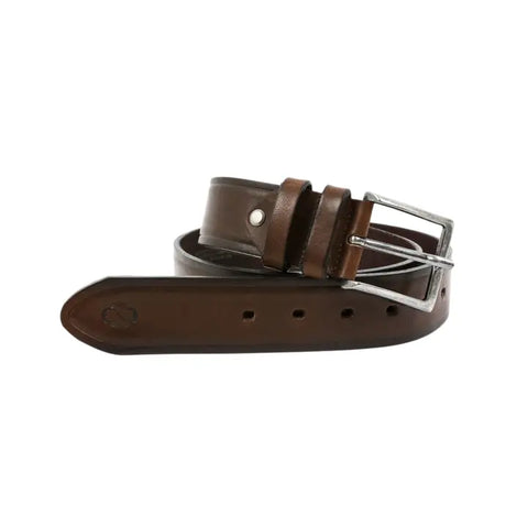 Brown Leather Belt - North and South