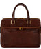 Brown Leather Briefcase Laptop Bag - Orlando