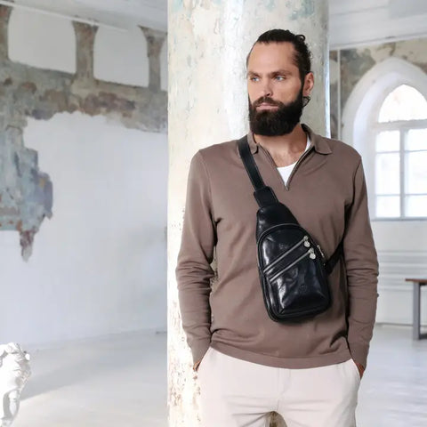 Leather Sling Bag - Catch-22