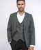 Grey Plain Blazer and Vest Set | Wessi