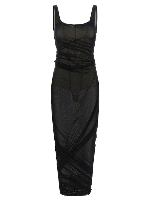 The Attico Dress With Transparencies