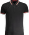 CAVALLI CLASS MEN'S SHORT SLEEVED POLO SHIRT BLACK