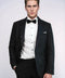 Gingham Patterned Glitter Black Men Party Blazer - Wessi
