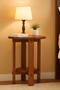 Mission Quarter Sawn White Oak Round End Table