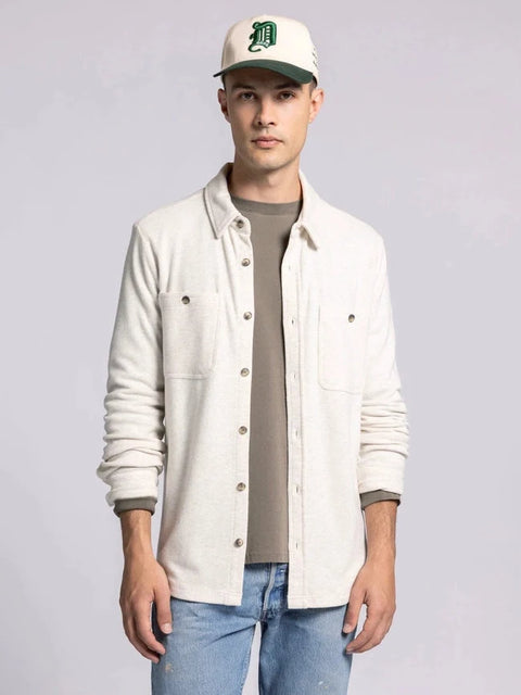 Clark Shirt - Long Sleeve Button Up HEATHER OATMEAL