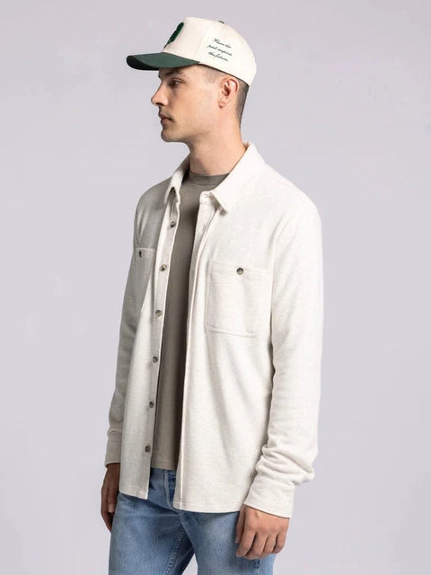 Clark Shirt - Long Sleeve Button Up HEATHER OATMEAL