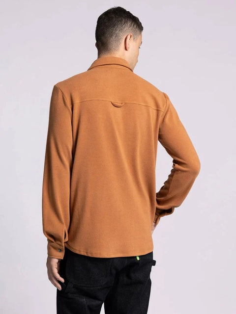 Clark Shirt - Long Sleeve Button Up PECAN HEATHER