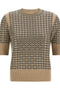 Ermanno Scervino Check Knit With Crystals