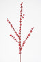 28" Faux Outdoor Red Berry Stem