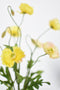 15" Faux Poppy Bush Yellow Bush
