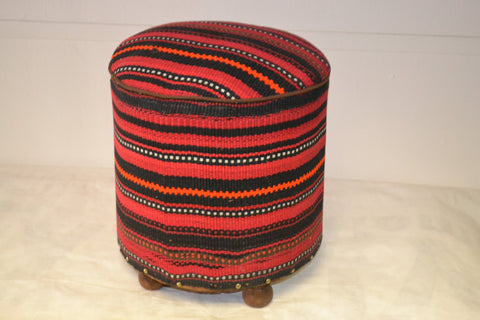 Rug Pouf/ Rug Sitting Stool / Rug Ottoman / Kilim Sitting Stool / Stools # 99