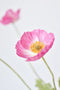 24" Faux Pink Poppy Stem