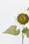 25" Faux Sunflower Stem White