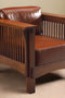 Craftsman Crofter Mission Style Arm Chair - Russet Brown Leather (RB1)