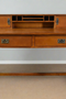 Mission Style Oak Library Table with Hutch
