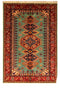 Kazak 100% wool Oriental Rug 4' x 5' 10"