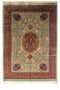 Tabriz 100% Silk Oriental Rug 6' 5" x 9' 7"