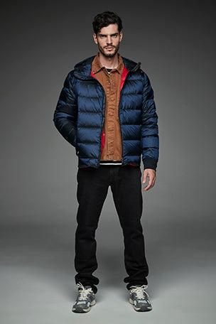 Men Short Down Jacket Dwayne Navy