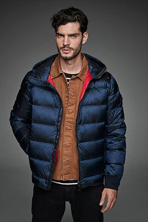 Men Short Down Jacket Dwayne Navy
