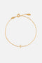 Dainty Gem Cross Link Bracelet