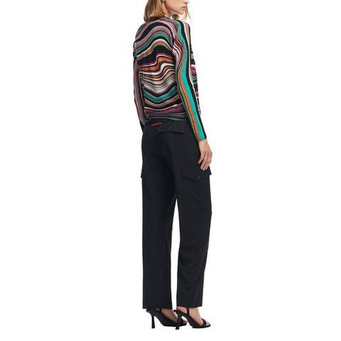 Desigual Turquoise Viscose Sweater