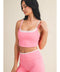 Double Layered Tank Top - Hot Pink