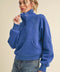 Dove Funnel Neck Half Zip - Cobalt