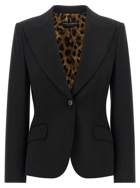 Dolce & Gabbana Black Turlington Blazer