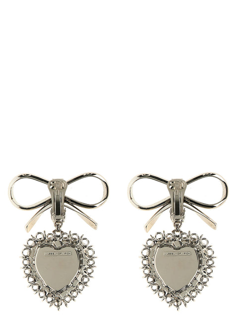 Alessandra Rich Metal Bow Earrings