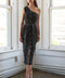 SOMEWHERE UP ABOVE DENIM MIDI DRESS