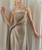 HAPPILY YOURS WOVEN MIDI DRESS