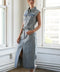 WILDFLOWER WHIMSY DENIM MIDI DRESS