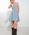 DELIGHTFULLY DAINTY DENIM MINI DRESS