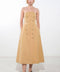 FOLLOW YOU EVERYWHERE WOVEN MIDI DRESS