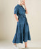 ABSOLUTE EDGE DENIM MIDI DRESS