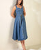 PRETTIEST BEHAVIOR DENIM MIDI DRESS